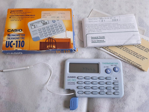Casio 110 raro termometro - casio,