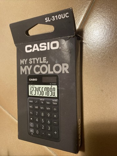 Casio 310uc calcolatrice - casio, sl-310uc-bk